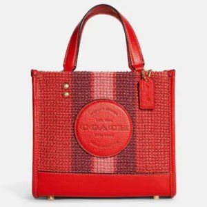 Coach Dempsey Tote 22 in Miami Red